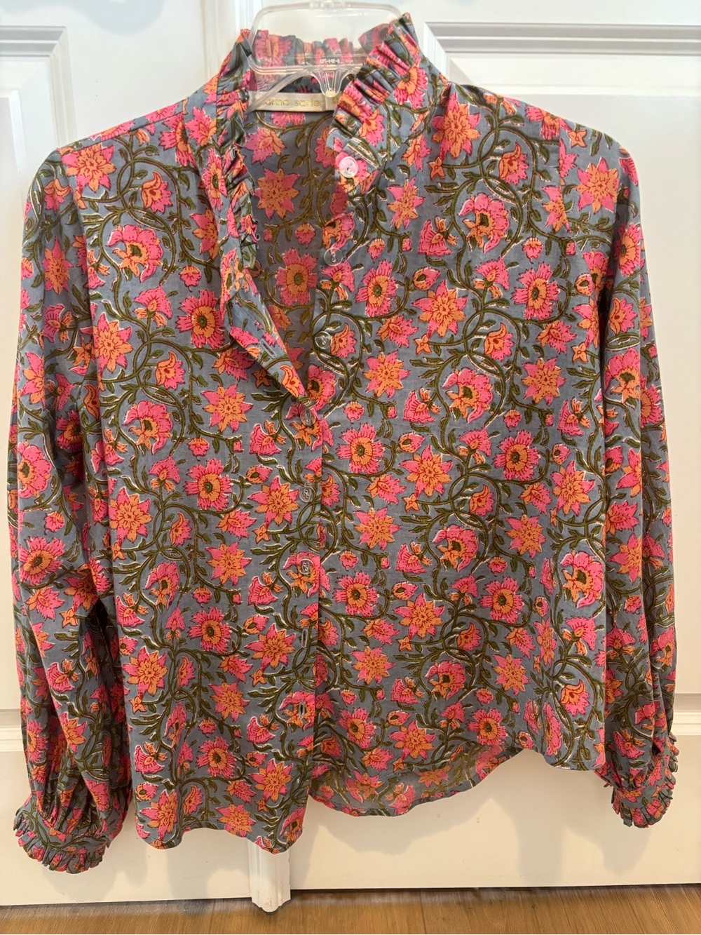 CHARINA SARTE Botanic Blouse Top Size M NWOT - Picture 3 of 5